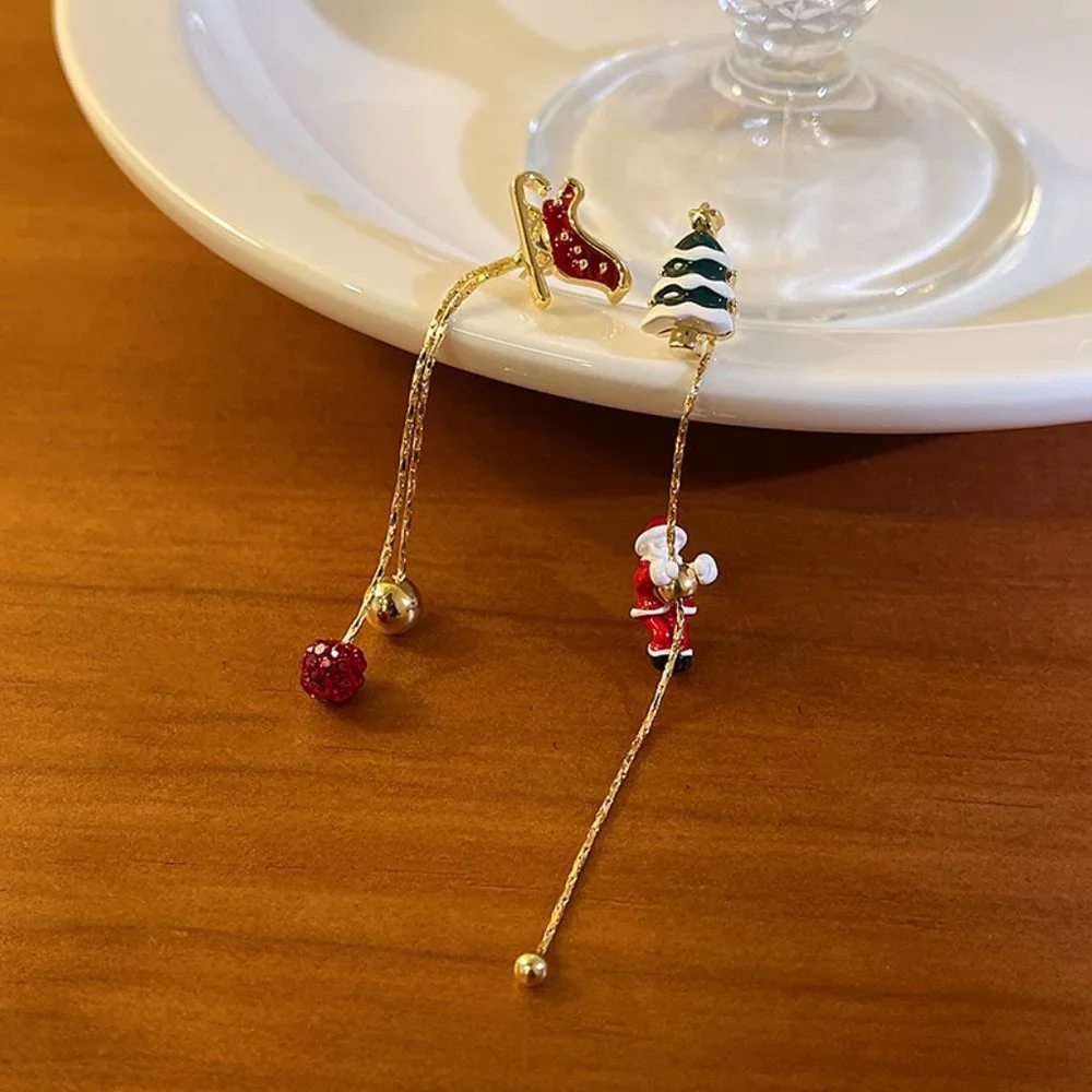GOLICC Santa Claus Long Tassel Earrings - Picture 4 of 10